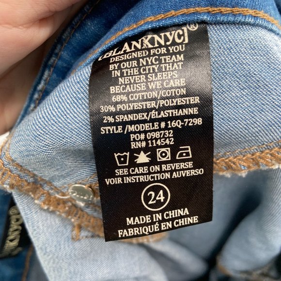 Blank NYC Second Skin Skinny Jeans Raw Hem - Picture 5 of 6